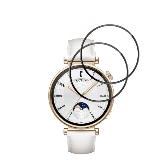 Ochranná fólie Techsuit Nano Flex pro Huawei Watch GT 4 41mm, Sada 2 kusy, Plast, Černá