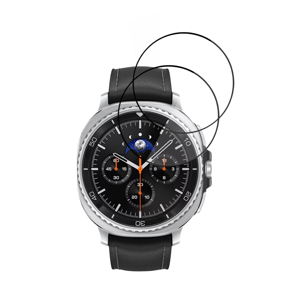 Folie ochranná Techsuit Nano Flex pro Samsung Galaxy Watch8 Classic, Sada 2 kusy, Plast, Černá