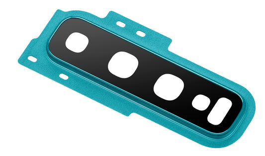 Sklo zadního fotoaparátu Samsung Galaxy S10+ G975, s rámečkem, zelené (Prism Green)