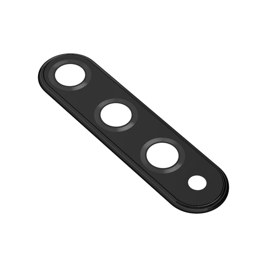 Sklo zadního fotoaparátu Huawei nova 5T, s rámečkem, černé