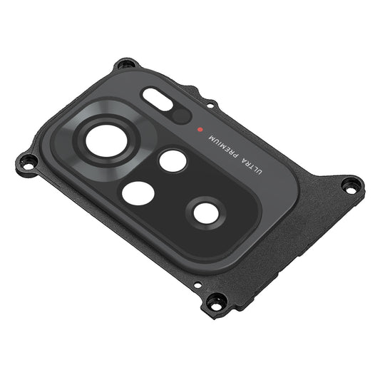 Sklo zadního fotoaparátu Xiaomi Redmi Note 10, s rámečkem, černé