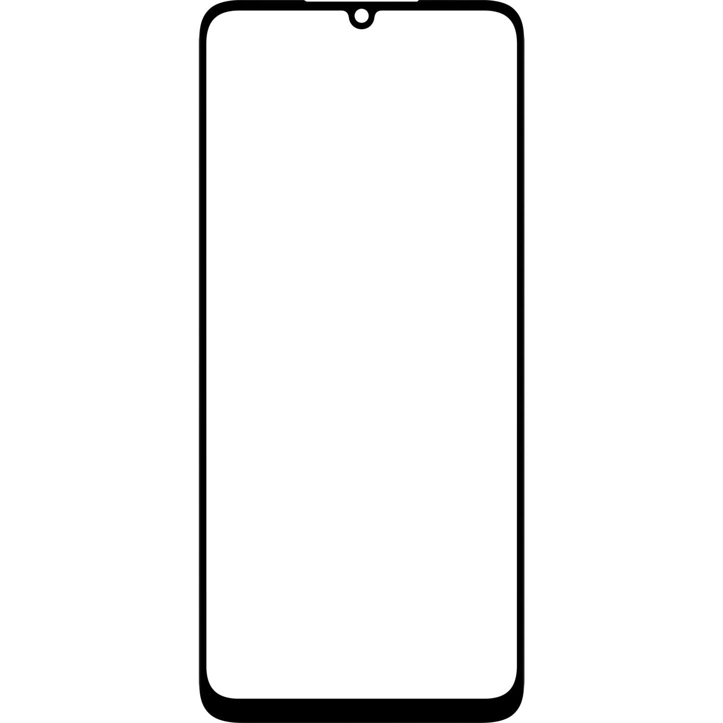 Skleněný displej + OCA Forward Shield pro Samsung Galaxy A05 A055, černý