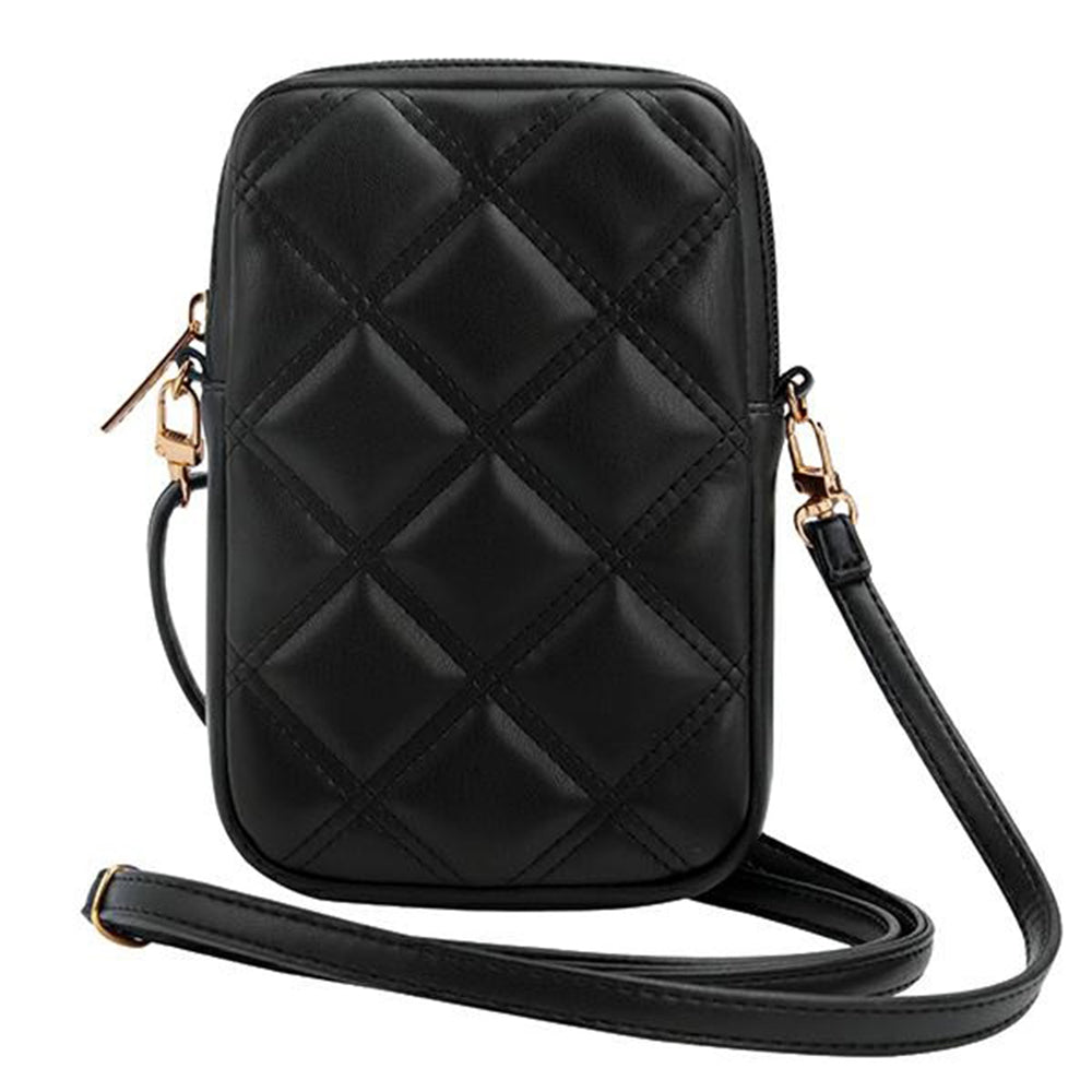 Univerzální taška na telefon, Guess, Quilted 4G, černá