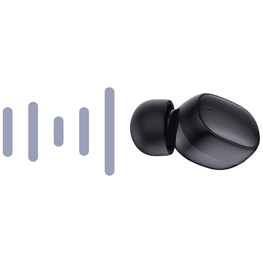 Handsfree Bluetooth 3MK FlowBuds, TWS, Černá