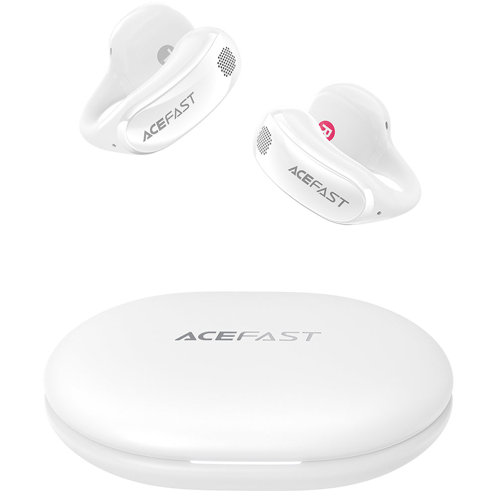 Handsfree Bluetooth Acefast Aceclip Pro, TWS, Bílá