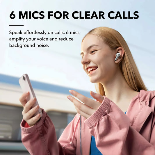 Bluetooth handsfree Bluetooth Anker SoundCore Liberty 4 NC, TWS, ANC, MultiPoint, bílé A3947G21
