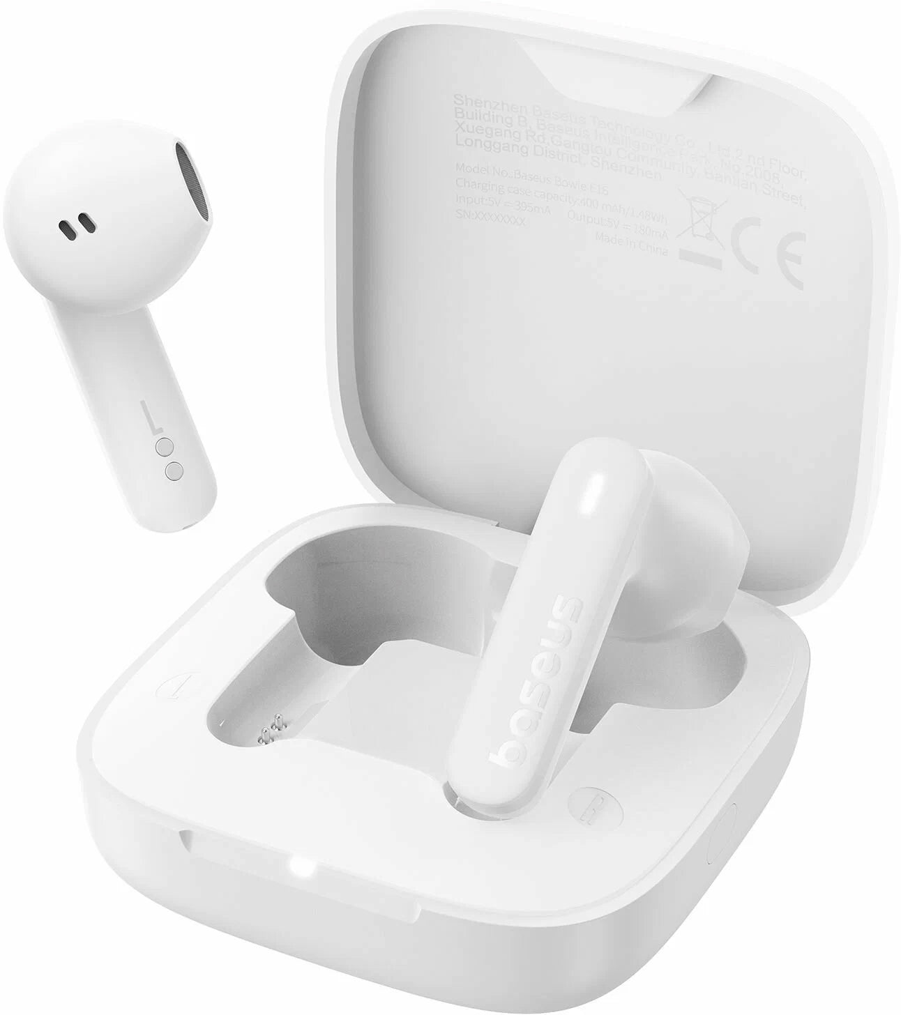 Handsfree Bluetooth Bluetooth Baseus Bowie E16, TWS, bílá A00061900223-00