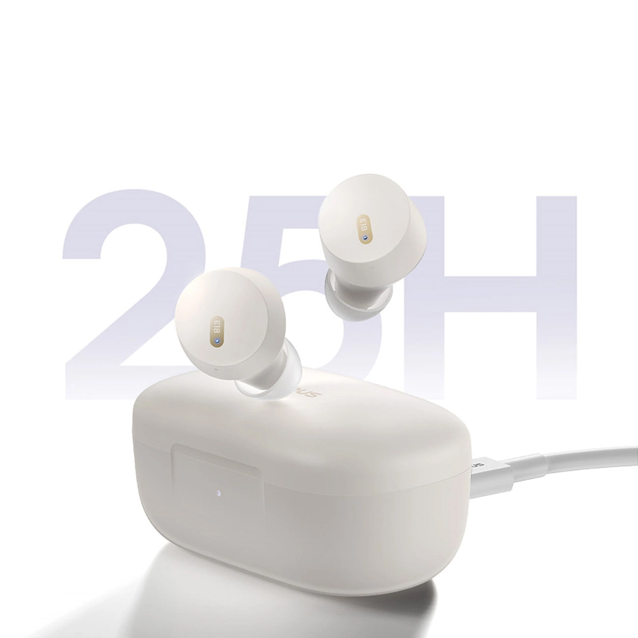 Handsfree Bluetooth Baseus Bowie E18, TWS, Bílá A00023800223-00