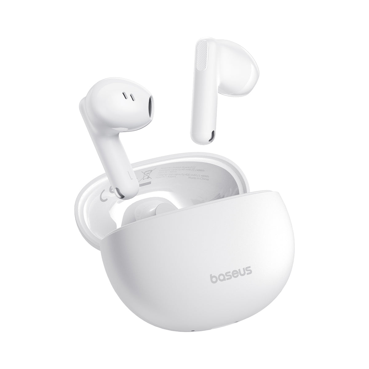 Handsfree Bluetooth Baseus Bowie E12, TWS, bílá A00059801216-Z1