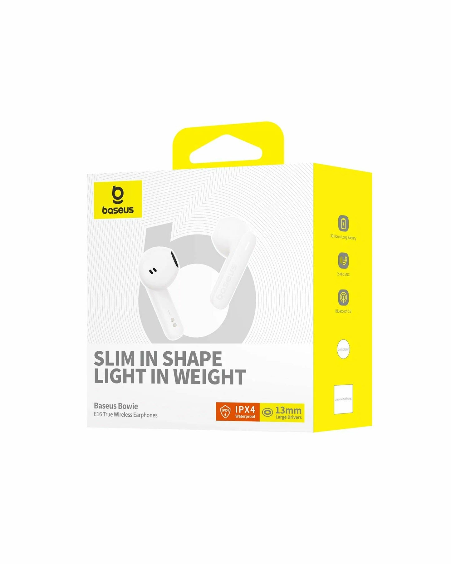 Handsfree Bluetooth Bluetooth Baseus Bowie E16, TWS, bílá A00061900223-00