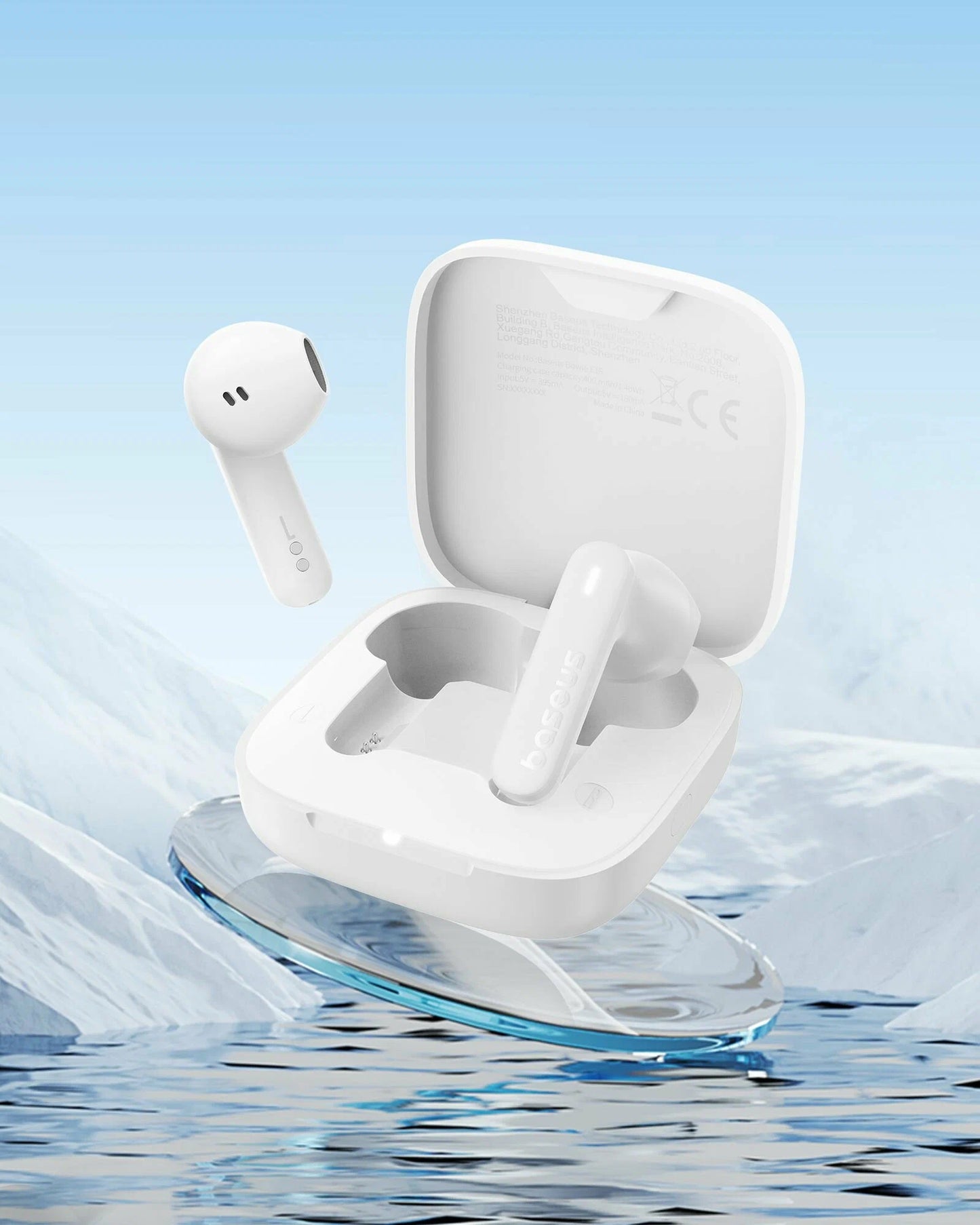 Handsfree Bluetooth Bluetooth Baseus Bowie E16, TWS, bílá A00061900223-00