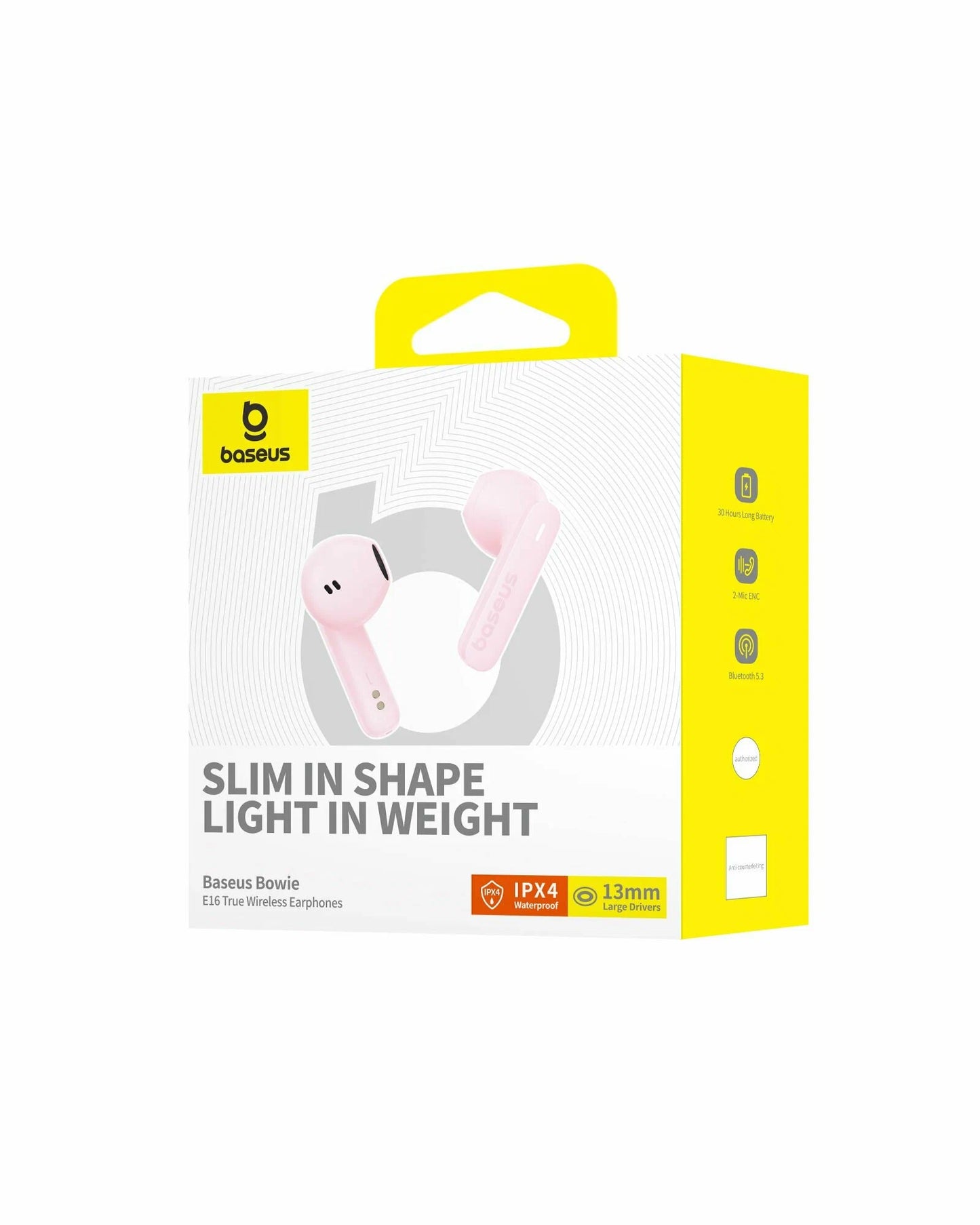 Handsfree Bluetooth Baseus Bowie E16, TWS, Růžová A00061900413-01