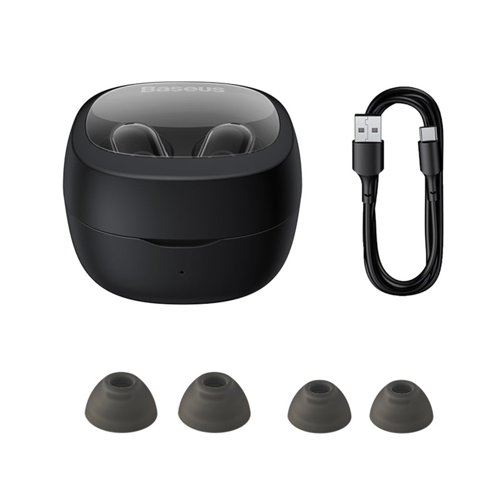 Handsfree Bluetooth Baseus Bowie WM02, TWS, Černá NGTW370201