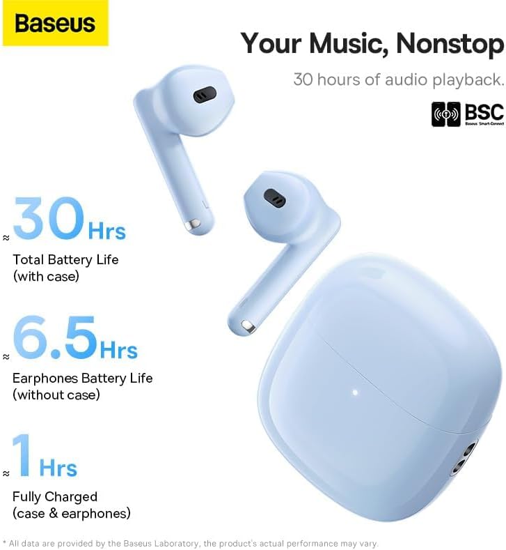 Handsfree Bluetooth Baseus Bowie WX5, TWS, Modrá A00051000313-00