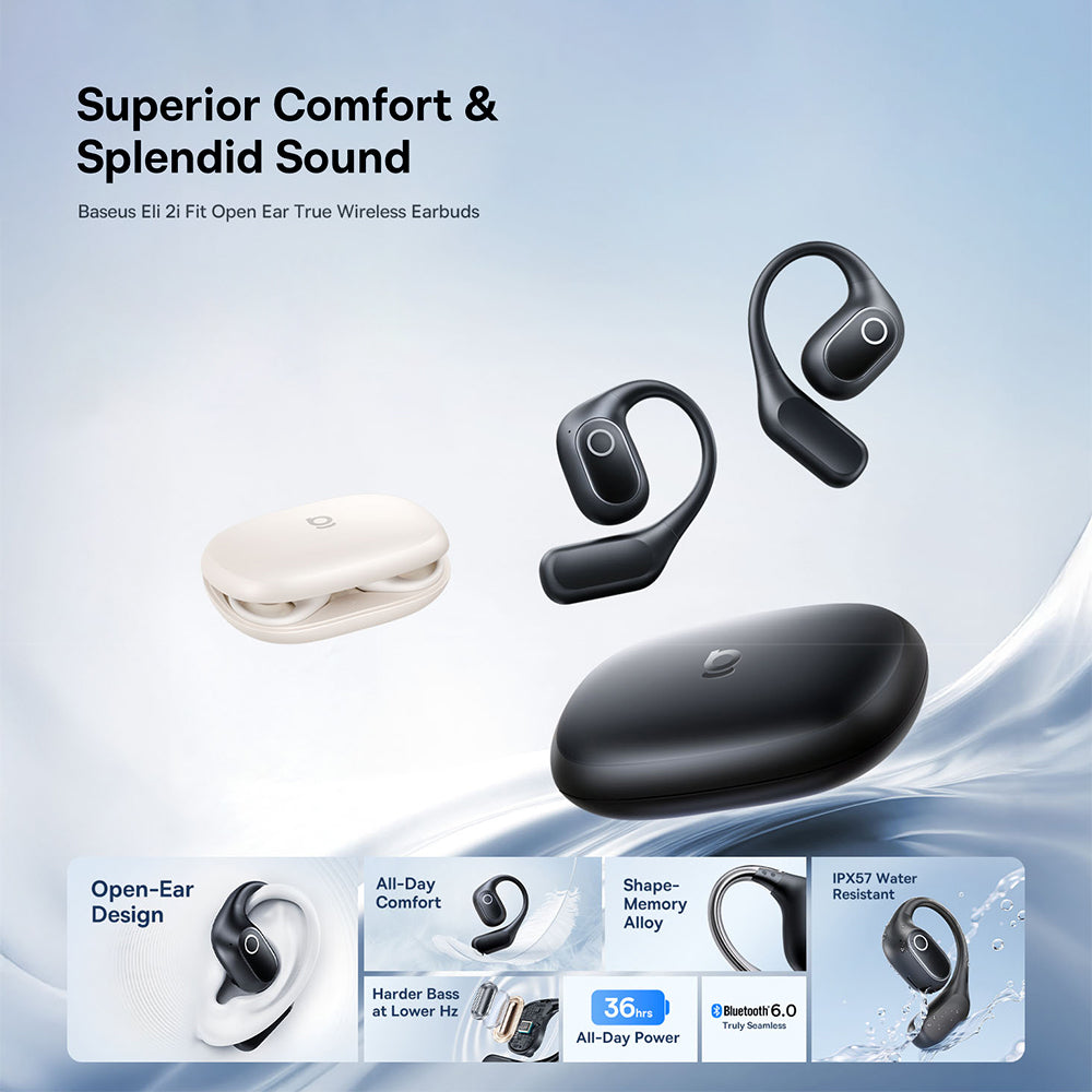 Handsfree Bluetooth Baseus Eli 2i Fit, TWS, Černá A0102604