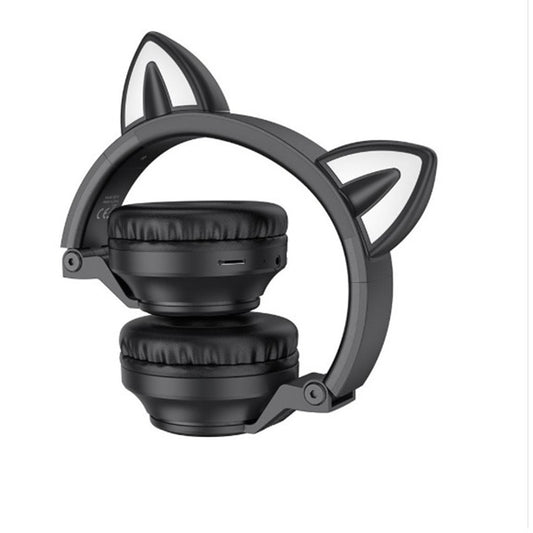 Handsfree Bluetooth Borofone BO18 Cat Ear, A2DP, Černá