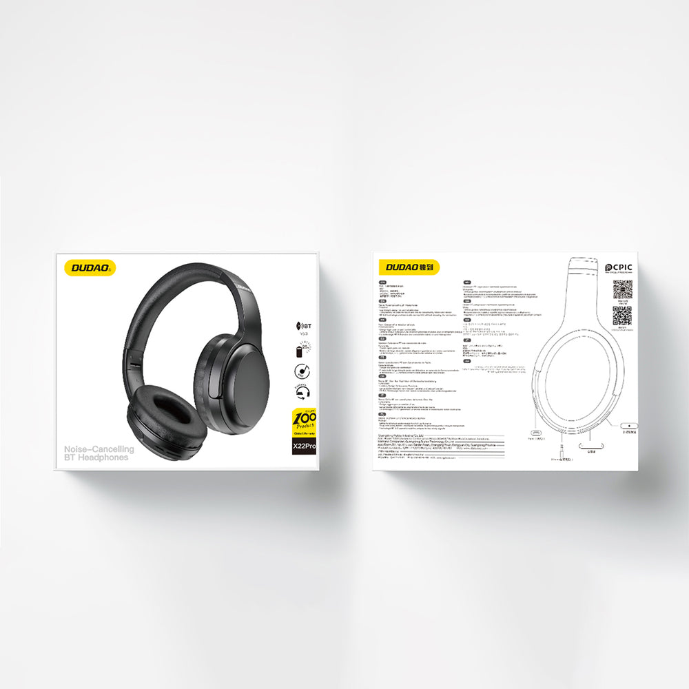 Bluetooth Handsfree Dudao X22Pro, A2DP, ANC, Black