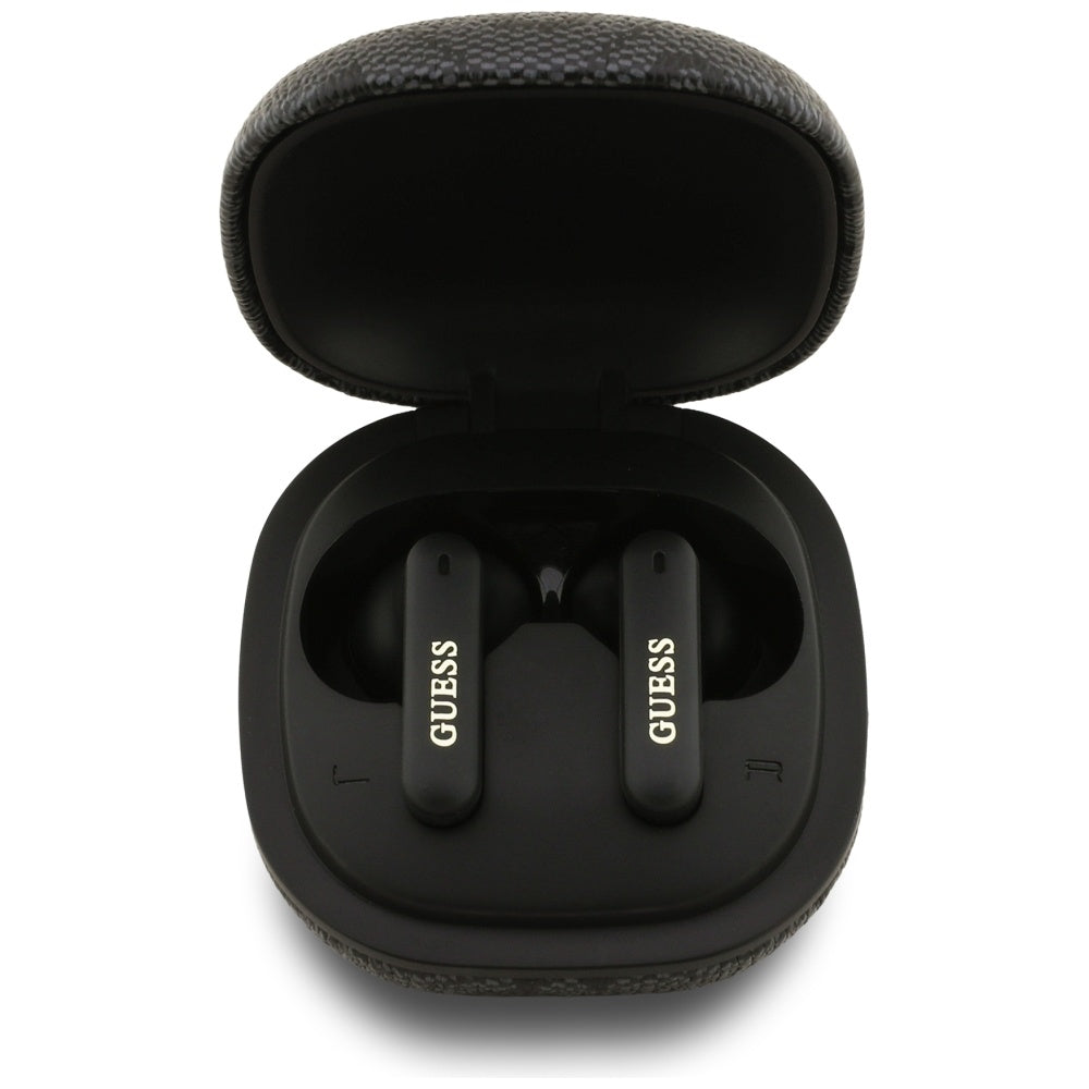 Handsfree Bluetooth Guess 4G Classic Metal Logo, TWS, Černá