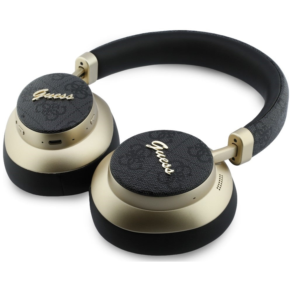 Handsfree Bluetooth Guess 4G Gold Script Metal, A2DP, Černá