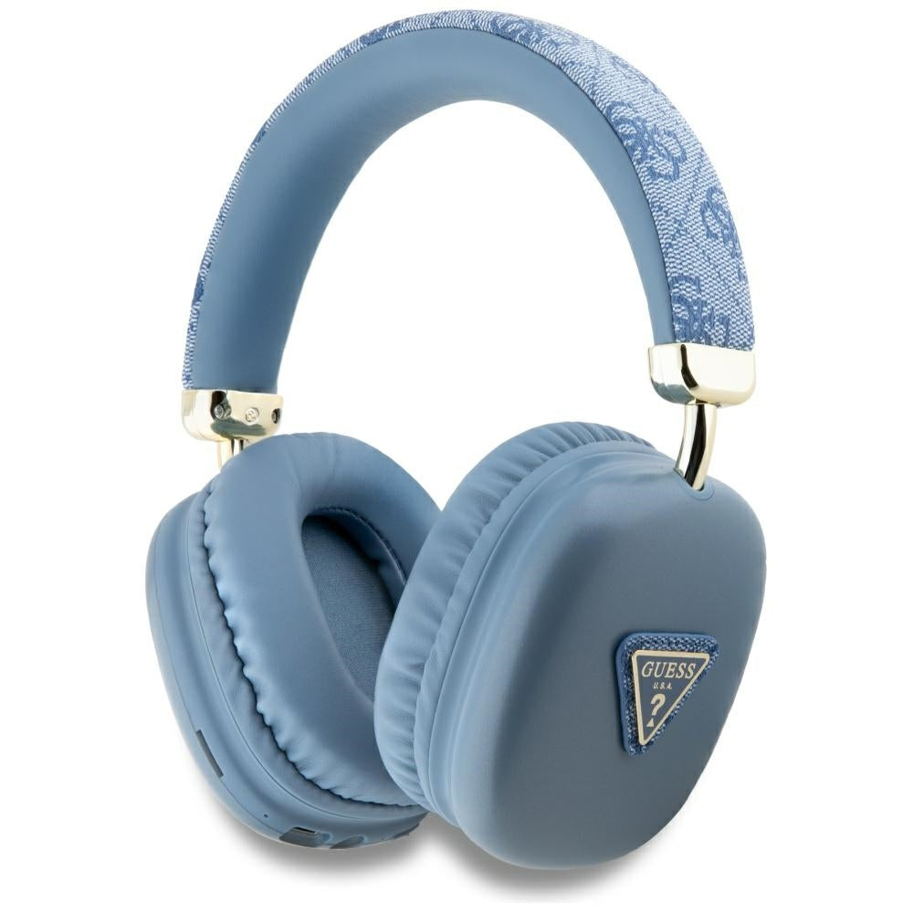 Handsfree Bluetooth Guess 4G Gold Triangle Logo, A2DP, Modrý