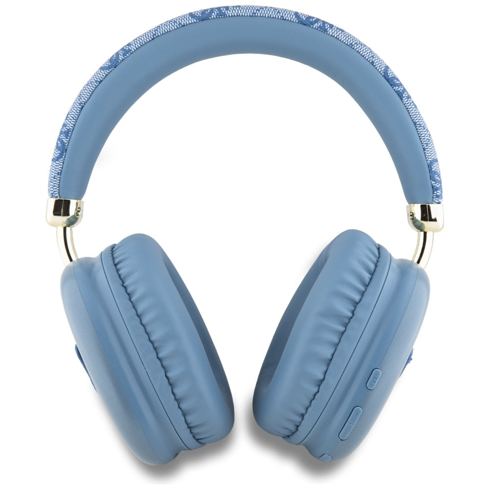 Handsfree Bluetooth Guess 4G Gold Triangle Logo, A2DP, Modrý