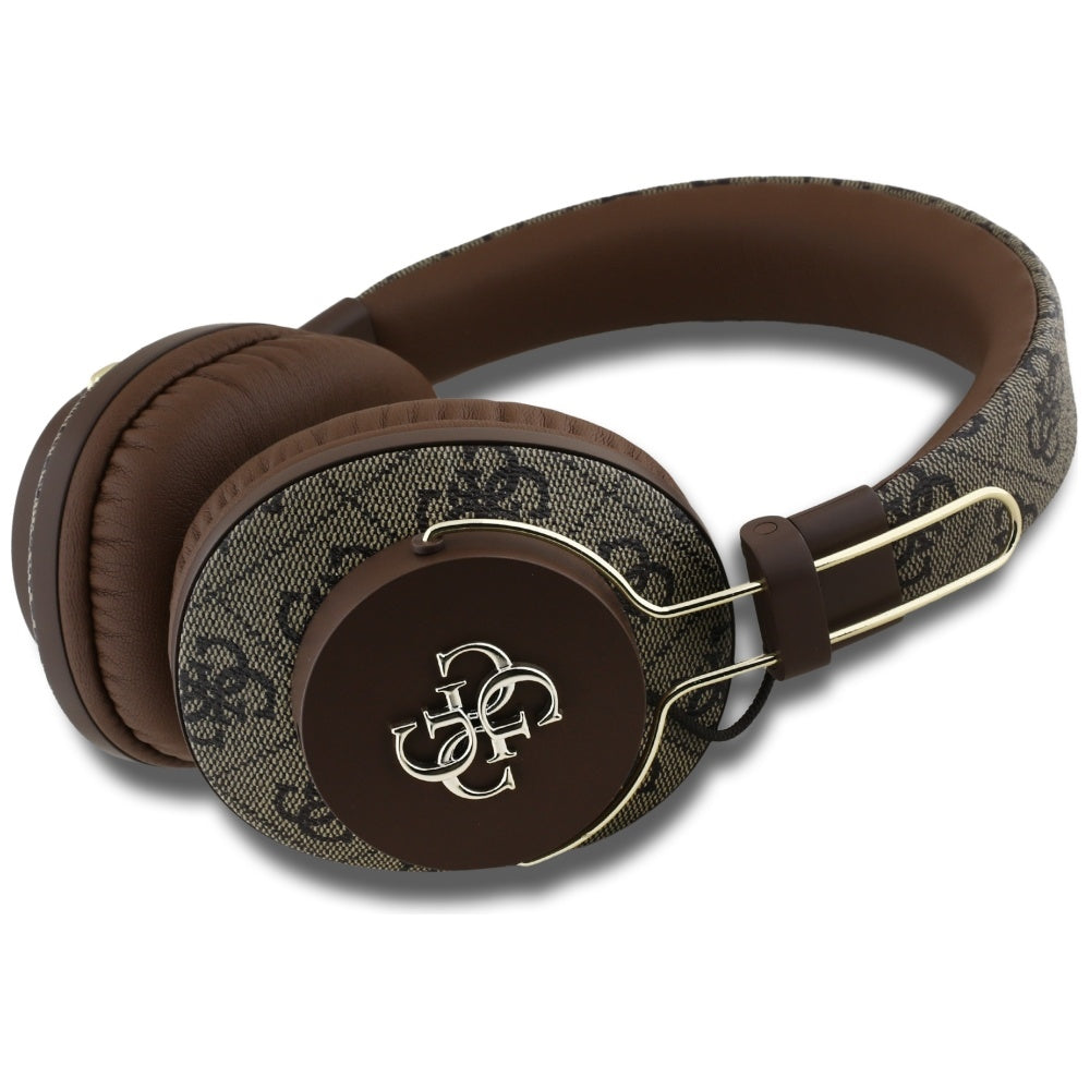 Handsfree Bluetooth Guess 4G Metal Logo, A2DP, Hnědá