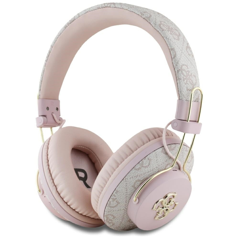 Handsfree Bluetooth Guess 4G Metal Logo, A2DP, Růžová