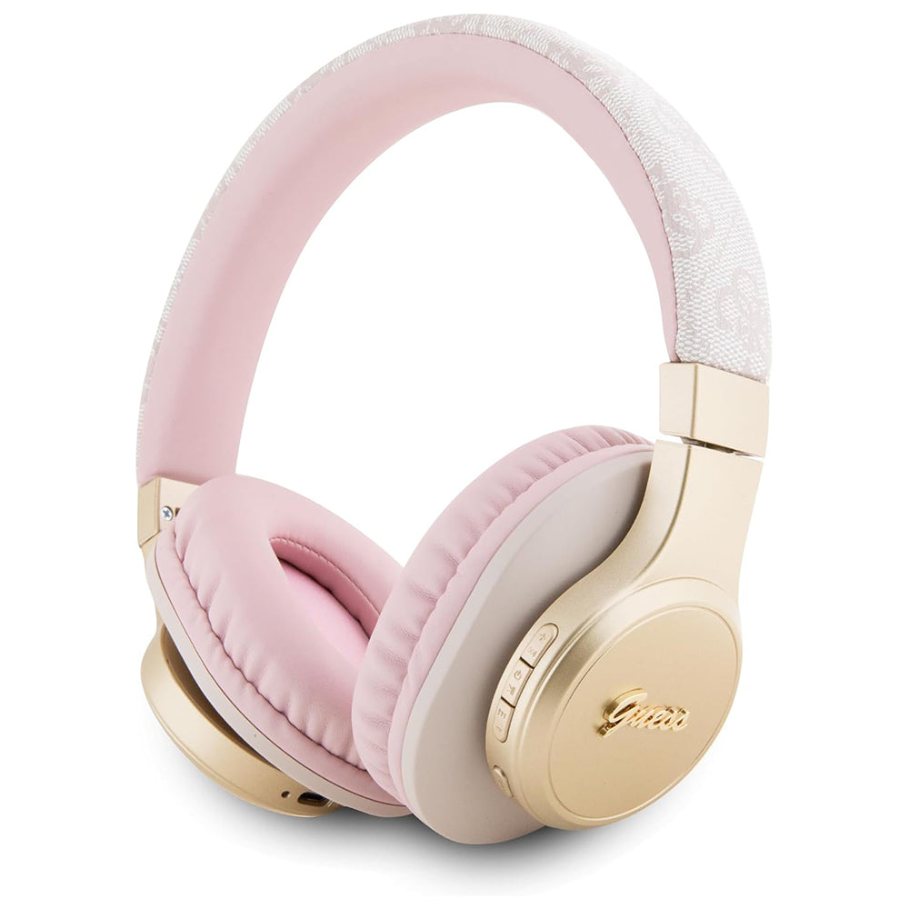 Handsfree Bluetooth Guess 4G Tone on Tone Script Logo, A2DP, Růžový