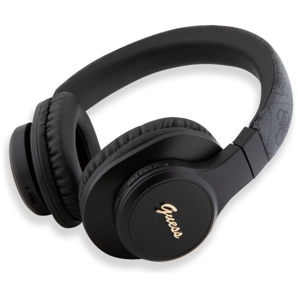 Handsfree Bluetooth Guess 4G Tone on Tone Script Logo, A2DP, Černá