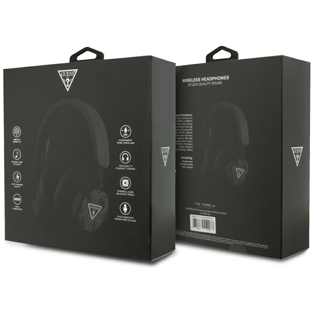 Handsfree Bluetooth Guess 4G Triangle Logo, A2DP, Černá