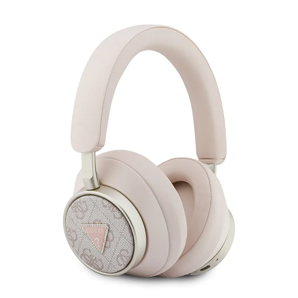 Handsfree Bluetooth Guess 4G Gold Triangle Logo, A2DP, Růžový