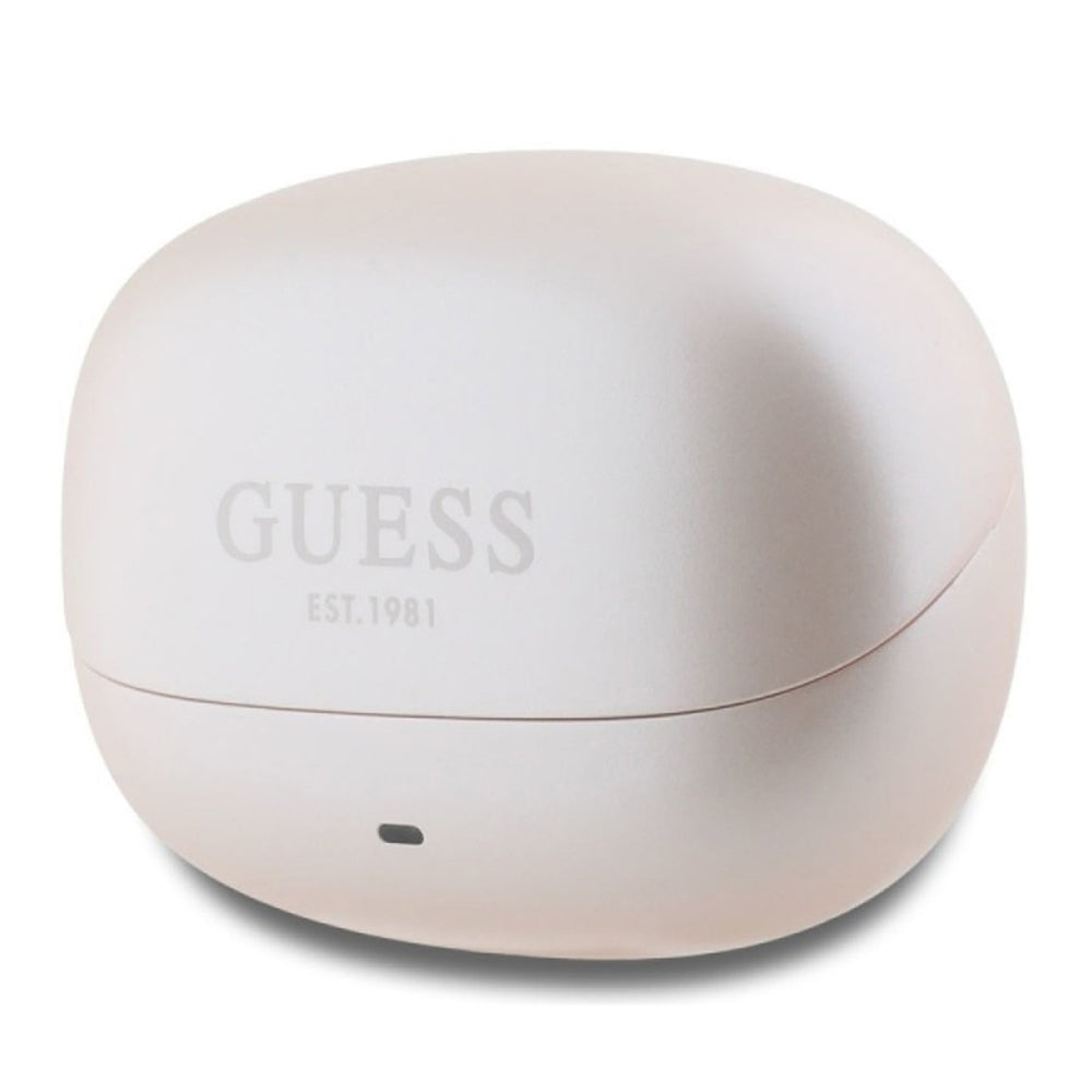 Handsfree Bluetooth Guess Capsule Printed Logo, TWS, ANC, Růžová