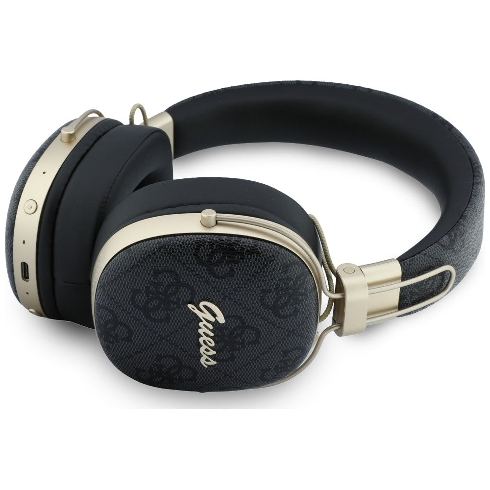 Handsfree Bluetooth Guess Metal 4G Script Logo, A2DP, Černá