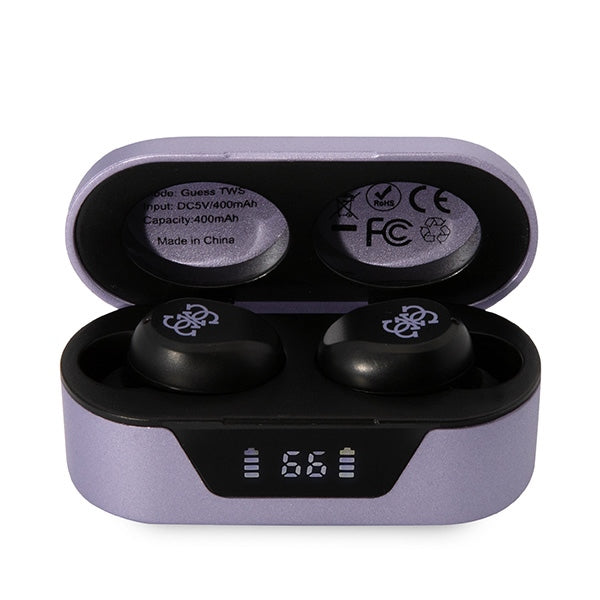 Handsfree Bluetooth Guess, TWS, Fialová