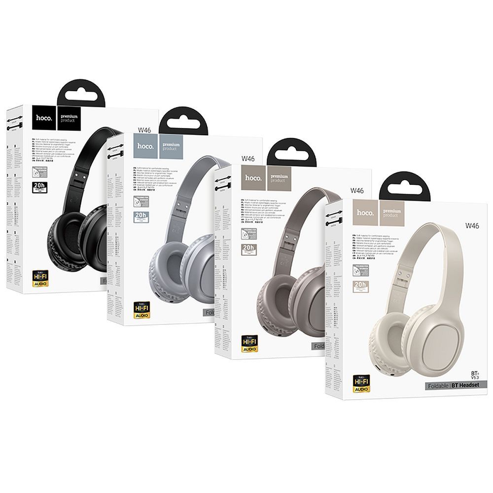 Handsfree Bluetooth HOCO W46, A2DP, Bílá