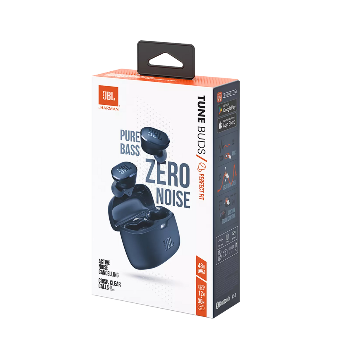 Handsfree Bluetooth JBL Tune Buds, TWS, ANC, MultiPoint, Modrá JBLTBUDSBLU