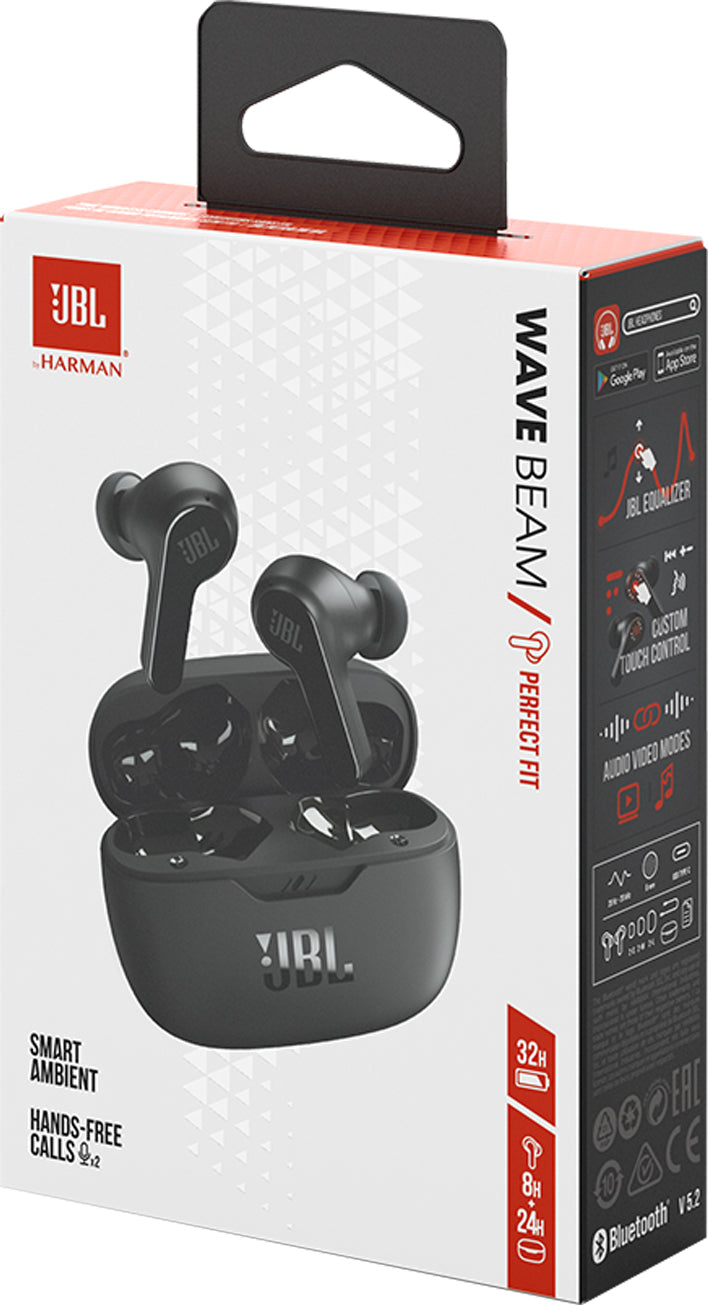 Handsfree Bluetooth JBL Wave Beam, TWS, černá JBLWBEAMBLK