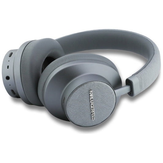 Handsfree Bluetooth Karl Lagerfeld Saffiano Elongated, A2DP, ANC, Šedá