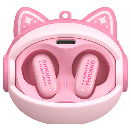 Handsfree Bluetooth Onikuma TX603, TWS, Růžová