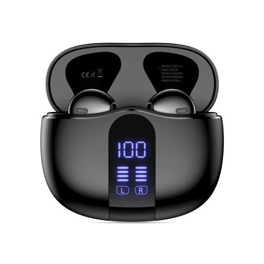 Handsfree Bluetooth Tech-Protect Ultraboost Core G2, TWS, Černá