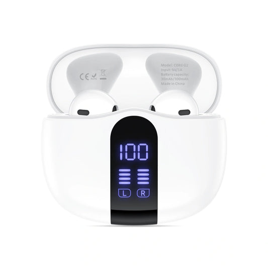 Bluetooth handsfree Tech-Protect Ultraboost Core G2, TWS, bílá