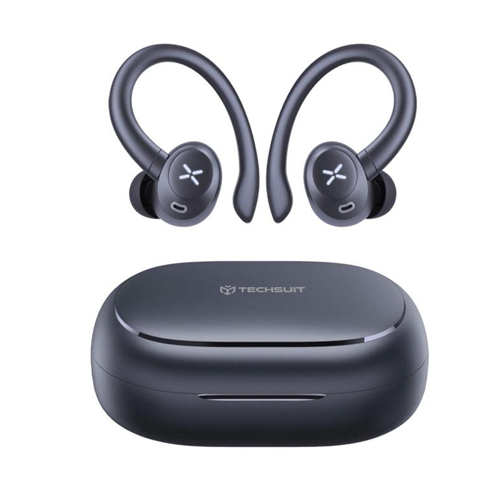Handsfree Bluetooth Techsuit CW4 AirTune, TWS, Černá