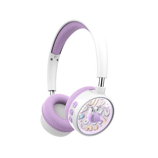 Handsfree Bluetooth XO Design BE57 Cartoon Kids, A2DP, Fialová