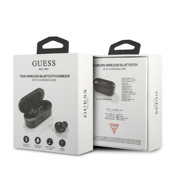 Handsfree Bluetooth Guess Classic Logo, TWS, Černá