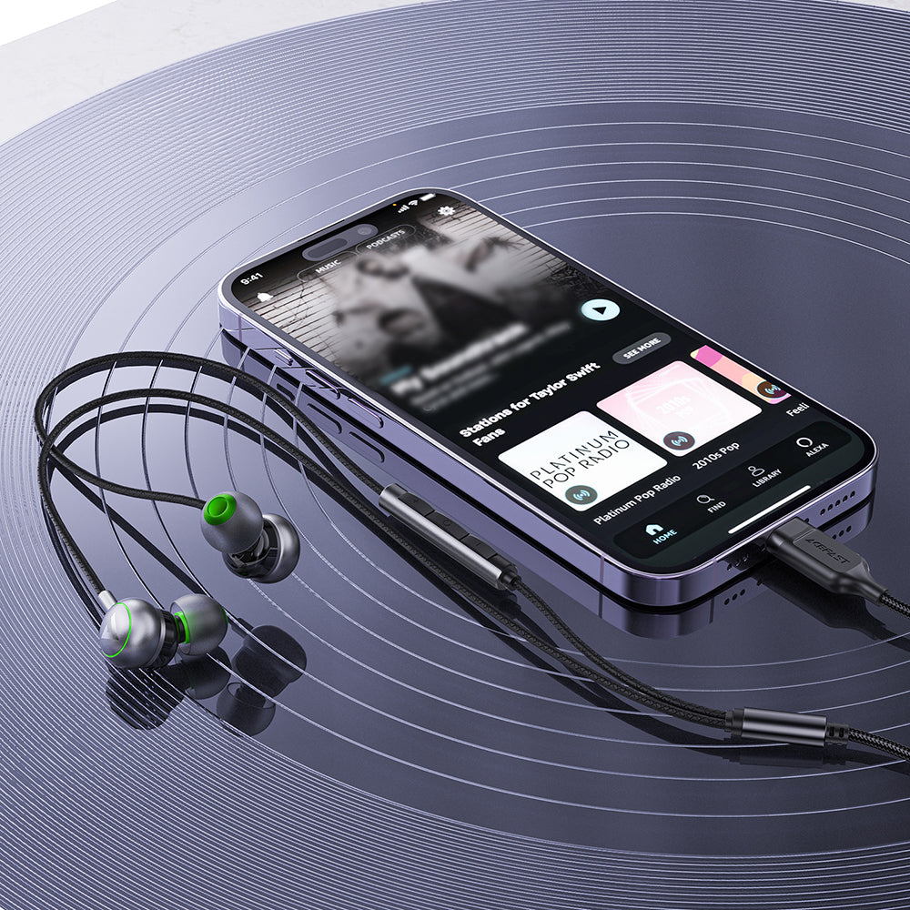 Handsfree USB-C Acefast L5, Černá