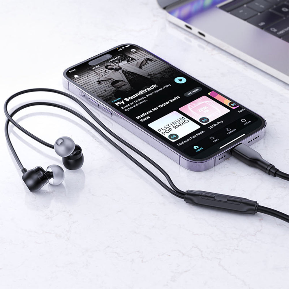 Handsfree USB-C Acefast L8, Černá
