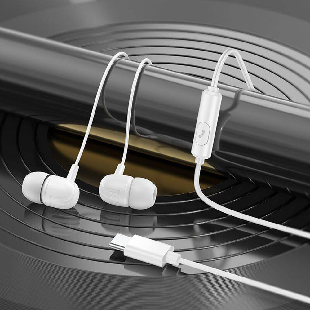 Handsfree USB-C Borofone BM77 Delicious, Černá