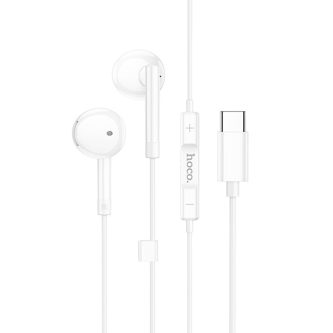 Handsfree USB-C HOCO M95, Bílá