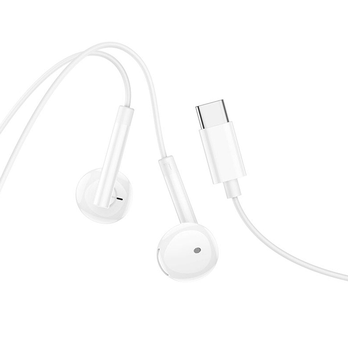 Handsfree USB-C HOCO M95, Bílá