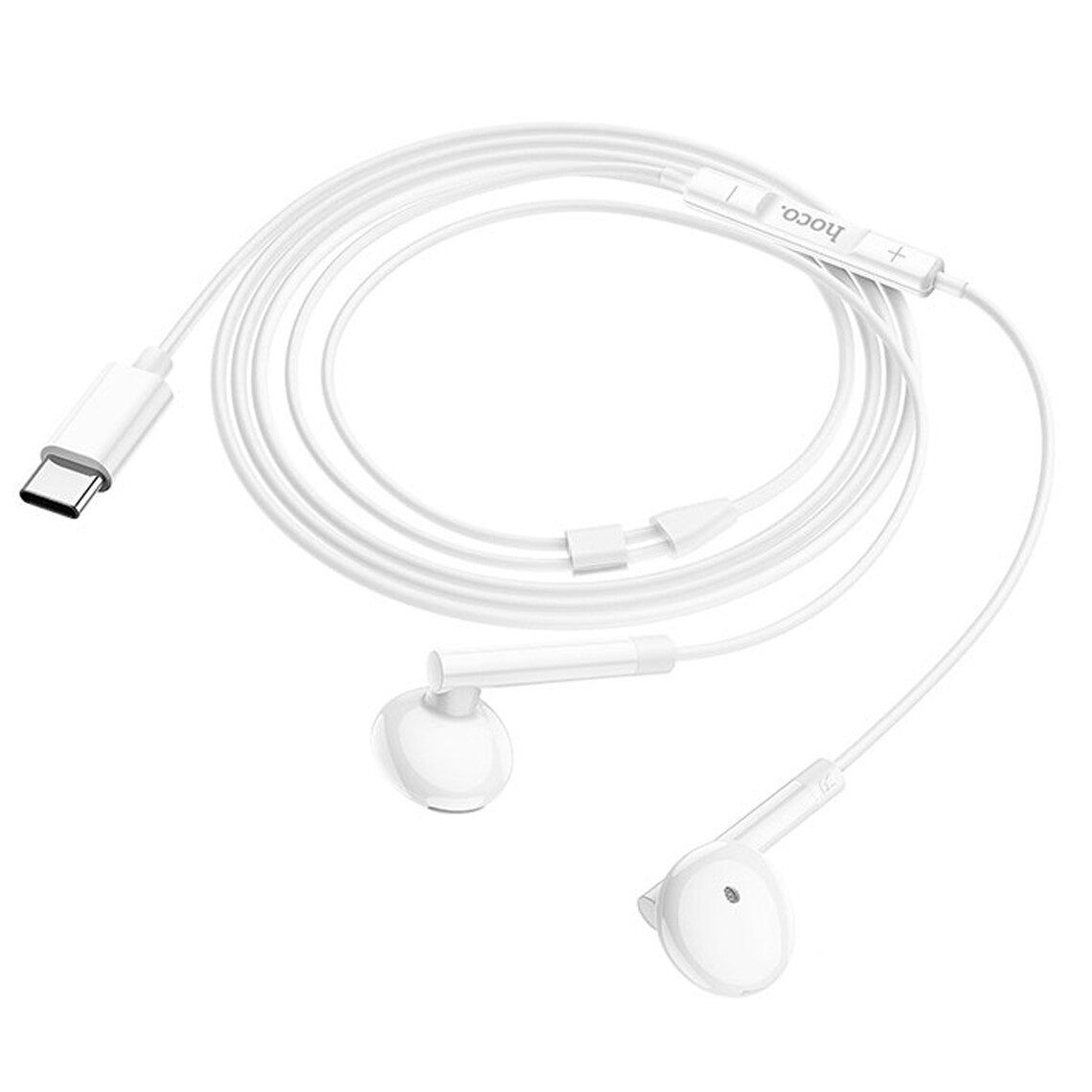 Handsfree USB-C HOCO M95, Bílá